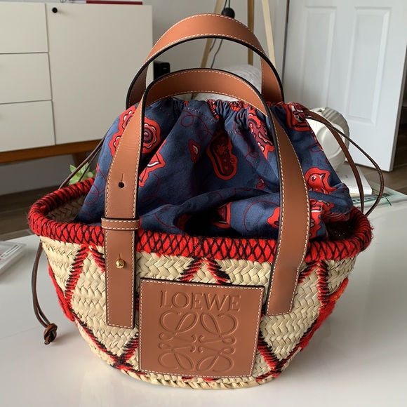Loewe Other - *SOLD* Loewe Drawstring Pouch For Mini/Medium Basket